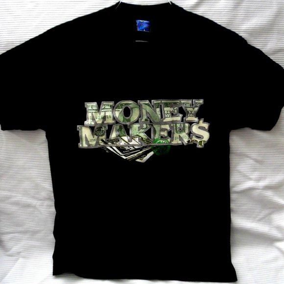 EUC VINTAGE 90's RUFF RYDER'S Money Makers Shirt - Picture 1 of 3